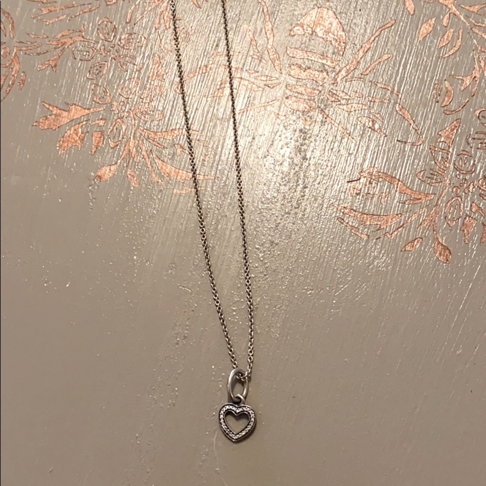 Pandora Diamond Heart Necklace